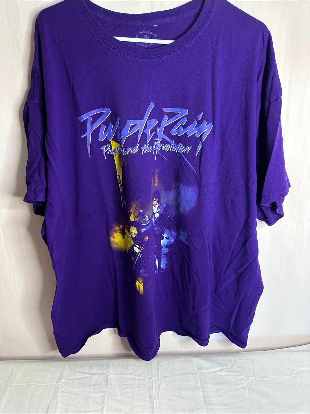Purple Graphic Short Sleeve Tee - 'Purple Rain' Design